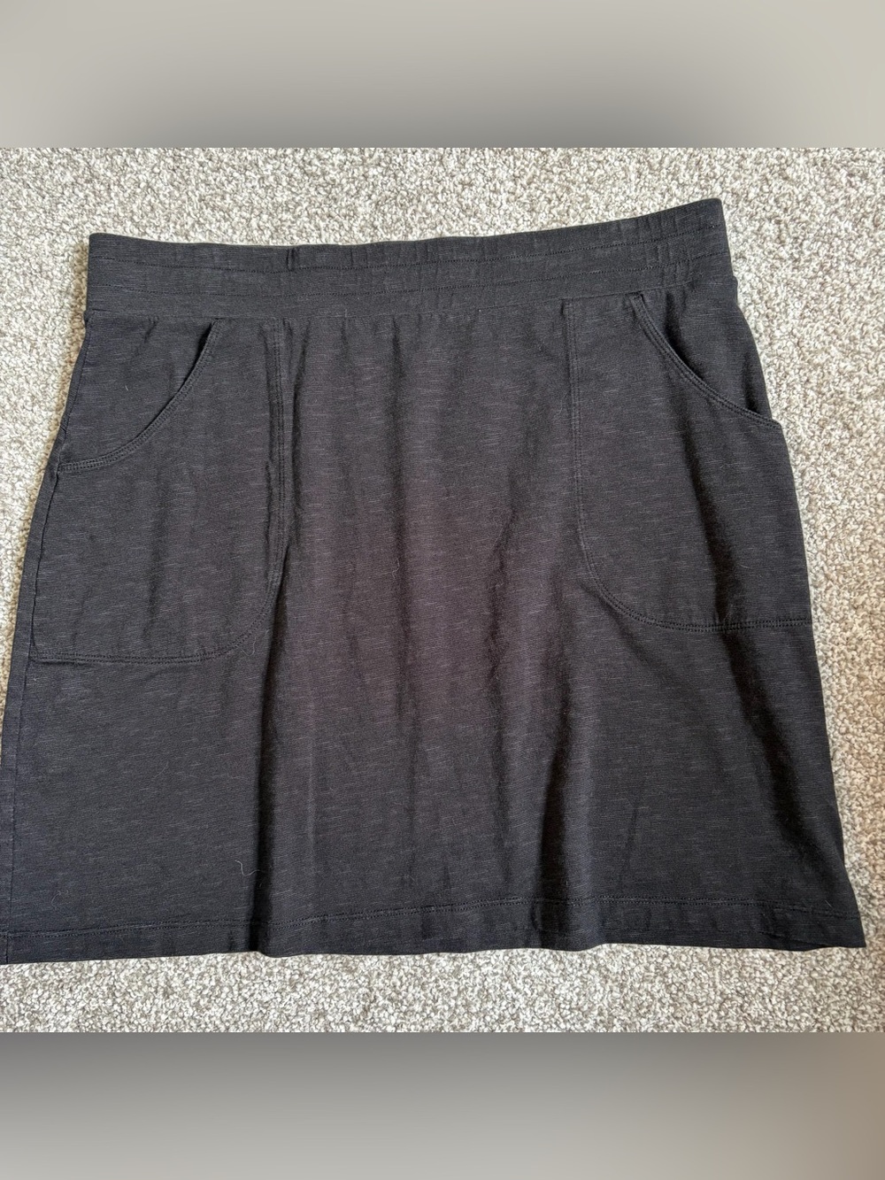 Toad&Co Black Samba Luna Skirt with Front Pockets Size Medium